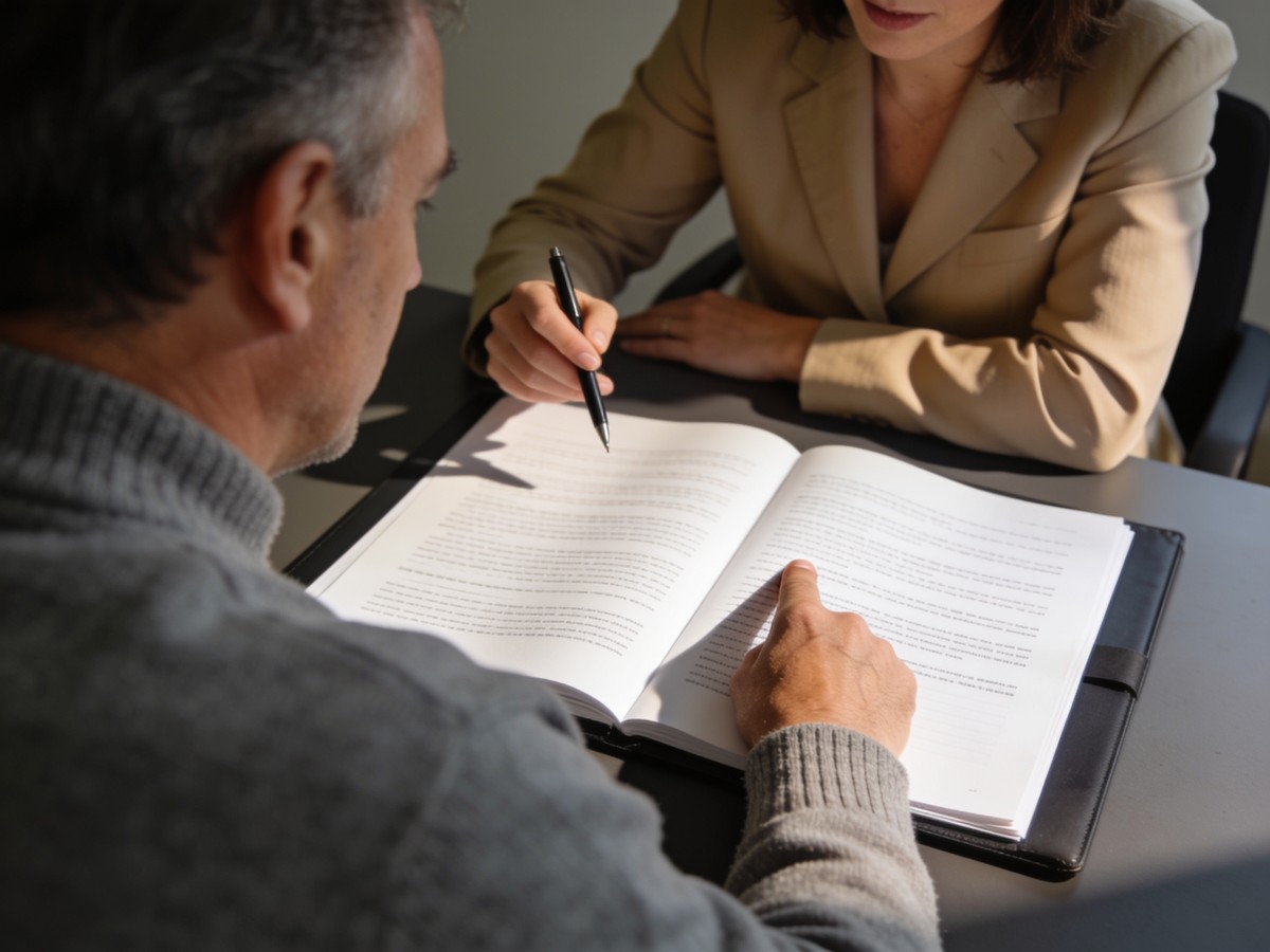 Il titolare di un'azienda passa in rassegna con il consulente gli obblighi che il Testo Unico gli assegna
